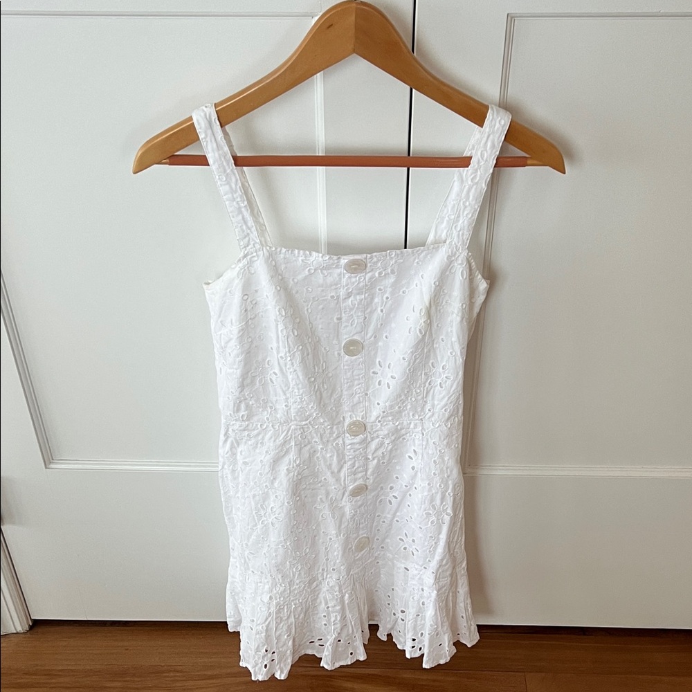 Alexis White Eyelet Mini Dress